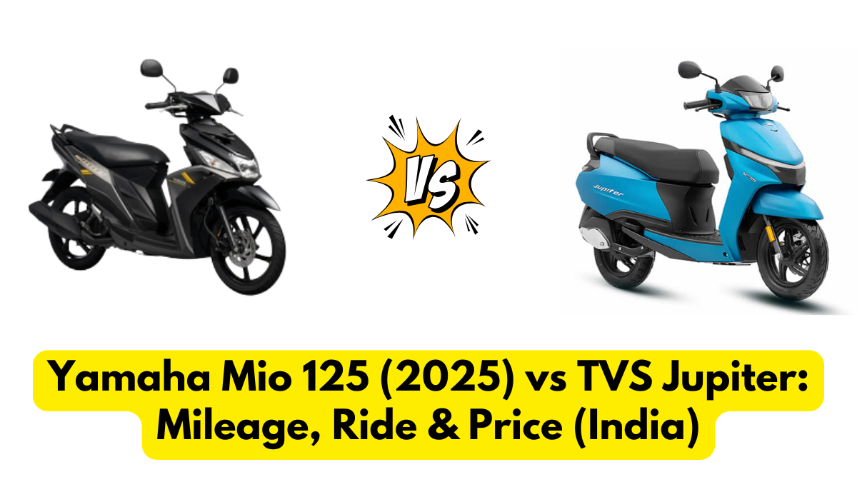 Yamaha Mio 125 (2025) vs TVS Jupiter: Mileage, Ride & Price (India)