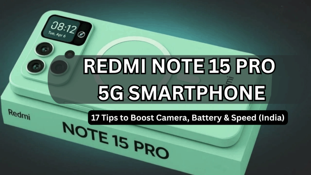 Redmi Note 15 Pro 5G Smartphone: 17 Tips to Boost Camera, Battery & Speed (India)