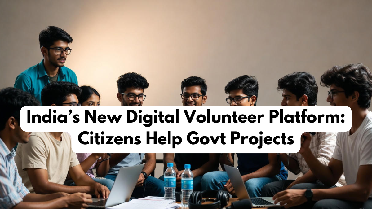 India’s New Digital Volunteer Platform: Citizens Help Govt Projects