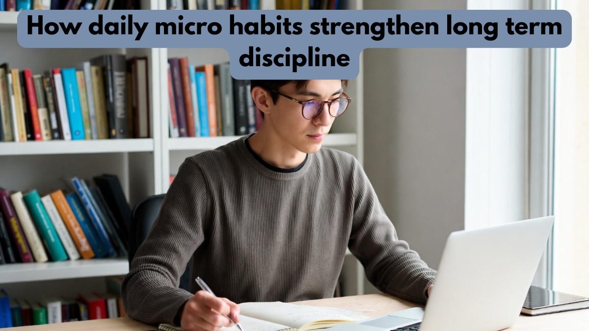 How daily micro habits strengthen long term discipline