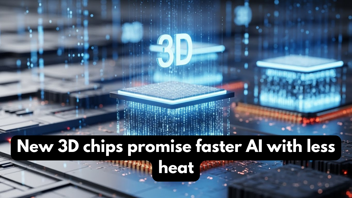 New 3D chips promise faster AI with less heat