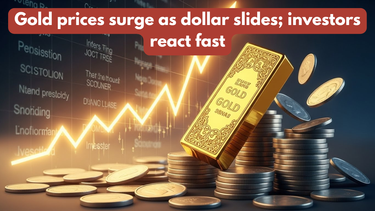Gold prices surge as dollar slides; investors react fast