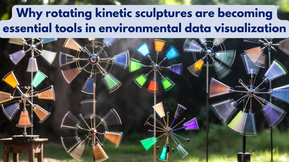 Why rotating kinetic sculptures are becoming essential tools in environmental data visualization