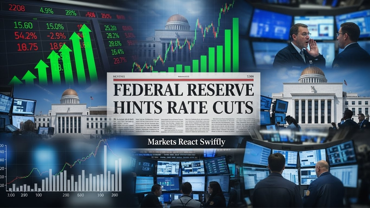 Federal Reserve hints rate cuts; markets react quickly
