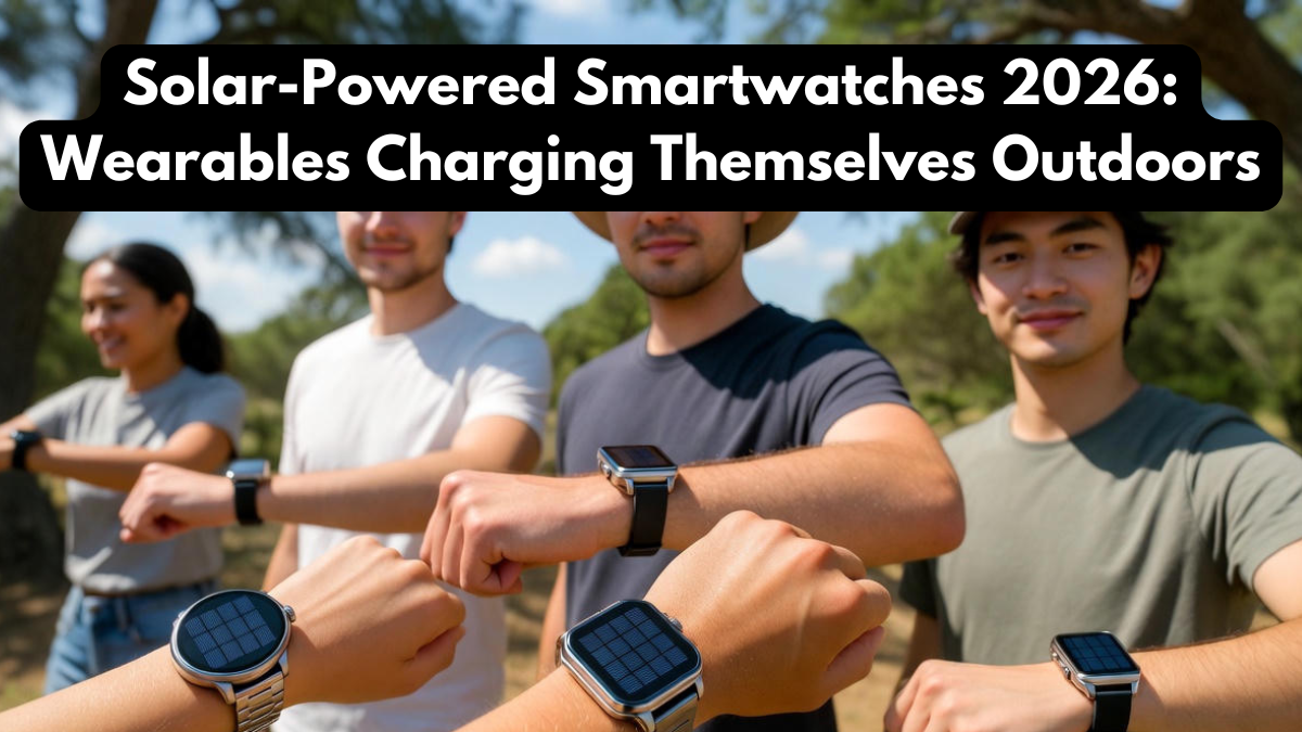 Solar-Powered Smartwatches 2026: Wearables Charging Themselves Outdoors