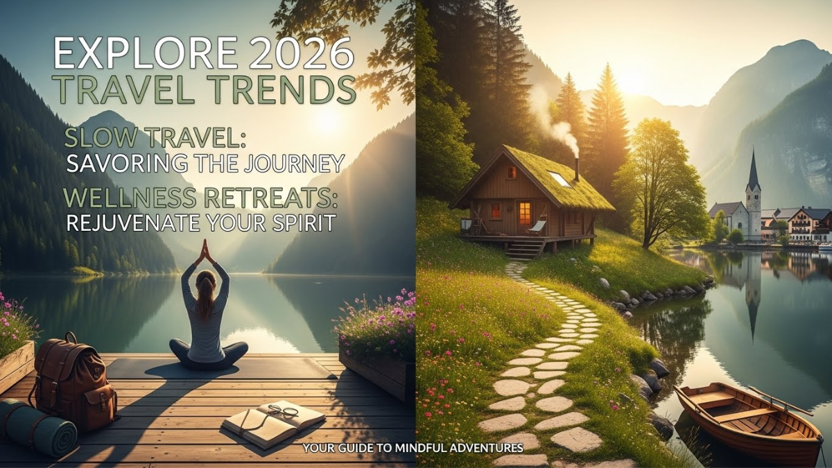 Explore 2026 Travel Trends Focusing On Slow Travel, Wellness