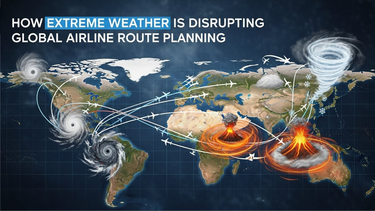 How Extreme Weather Is Disrupting Global Airline Route Planning